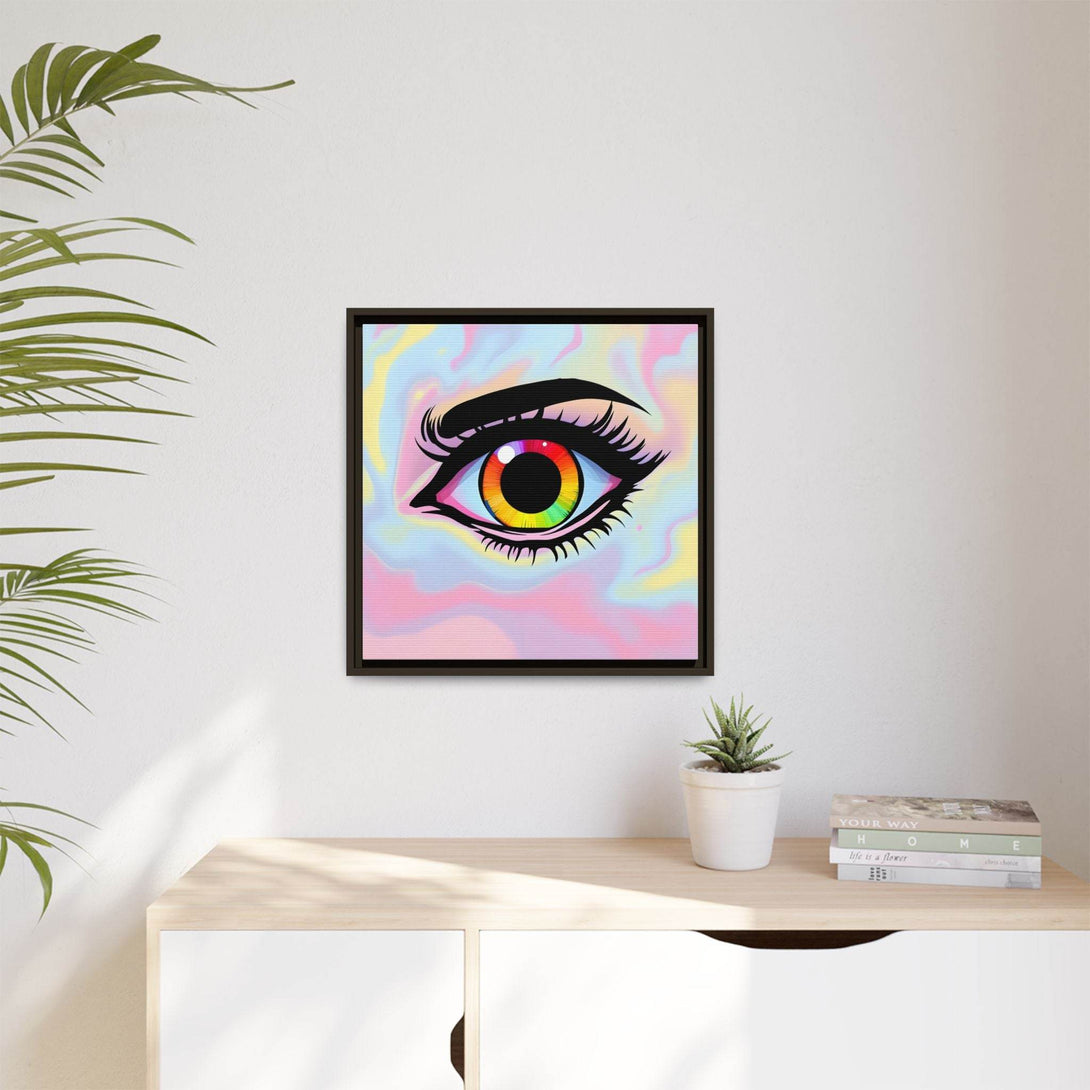 PsEyeFlow #35 - Spectrum Sentinel on Framed Matte Canvas (multi colour) - Highdellic