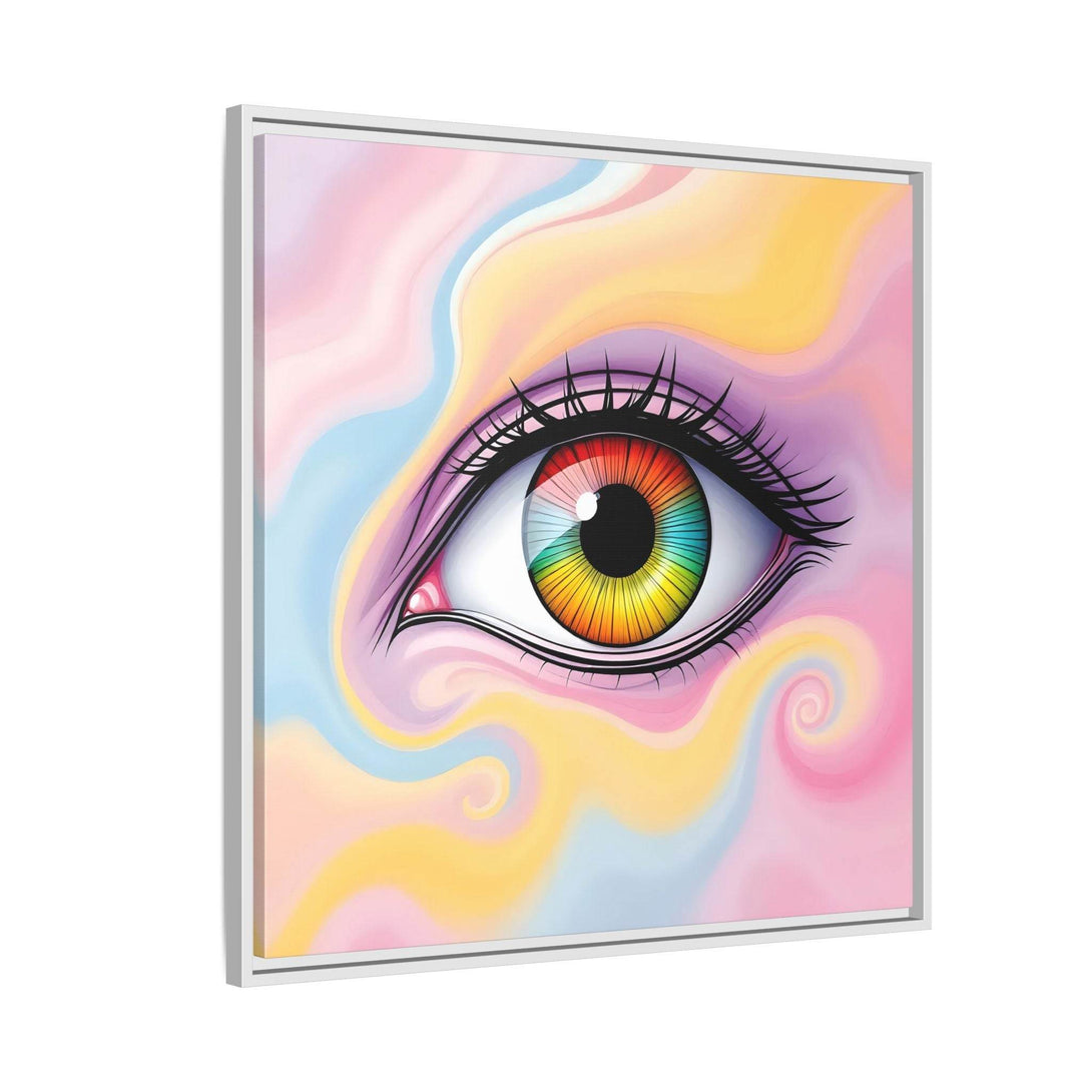 PsEyeFlow #36 – The Whispering Spiral on Framed Matte Canvas - Highdellic