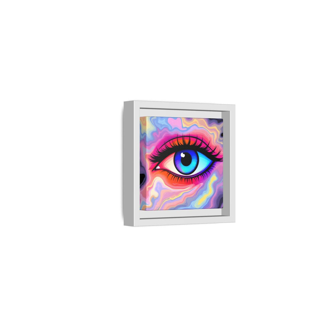 PsEyeFlow #23 - Nebula Gaze ( Colorful Framed Matte Canvas Decor ) - Highdellic