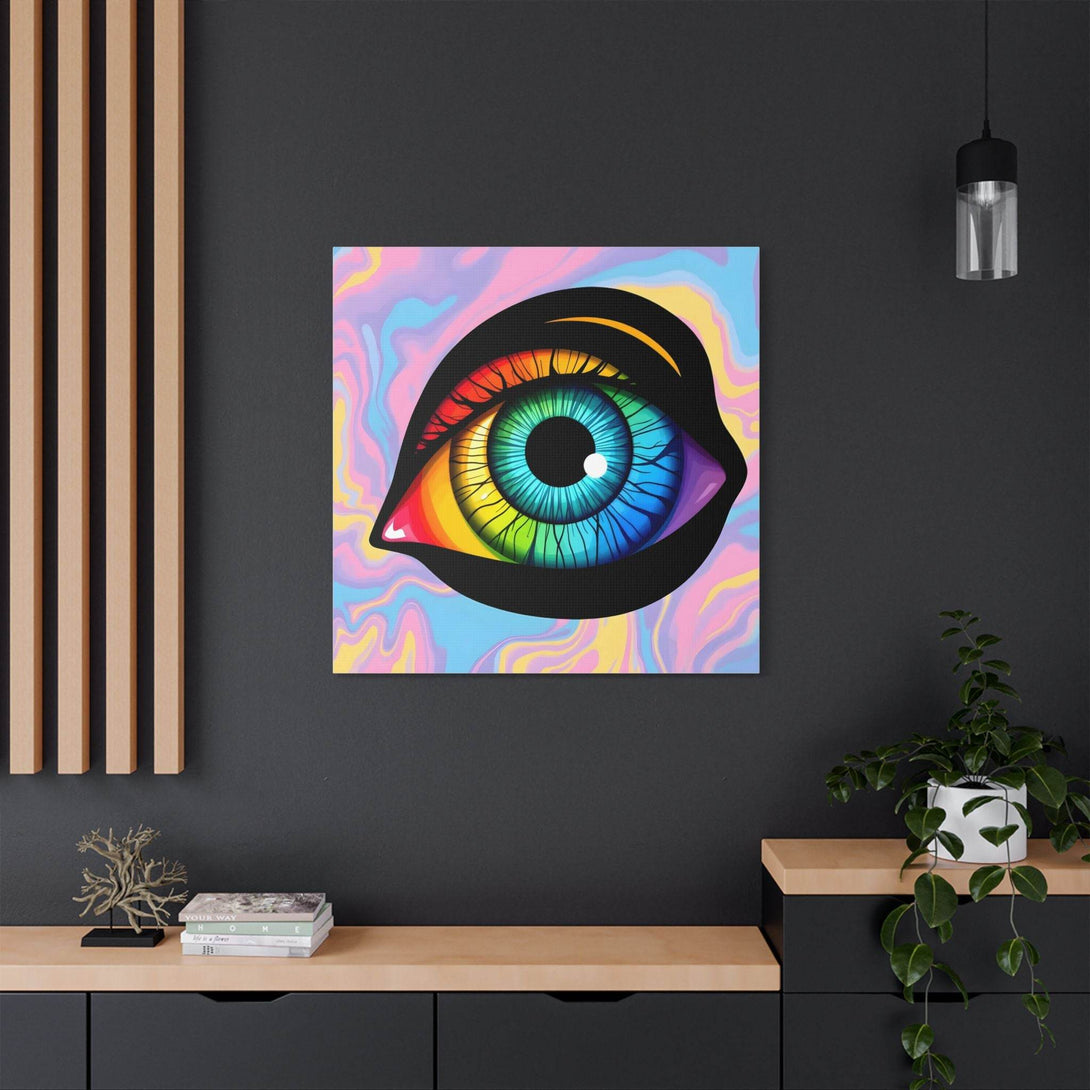 PsEyeFlow 4 - Chromatic Vision. (Satin Canvas, Stretched) - Highdellic