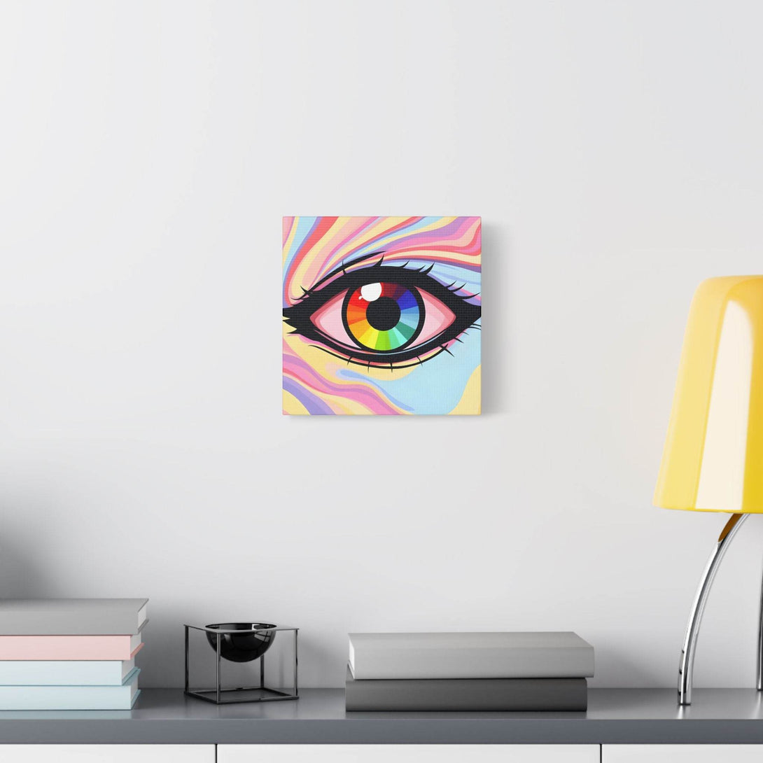 PsEyeFlow #15 - Chromatic Dream. (Satin Canvas, Stretched) - Highdellic