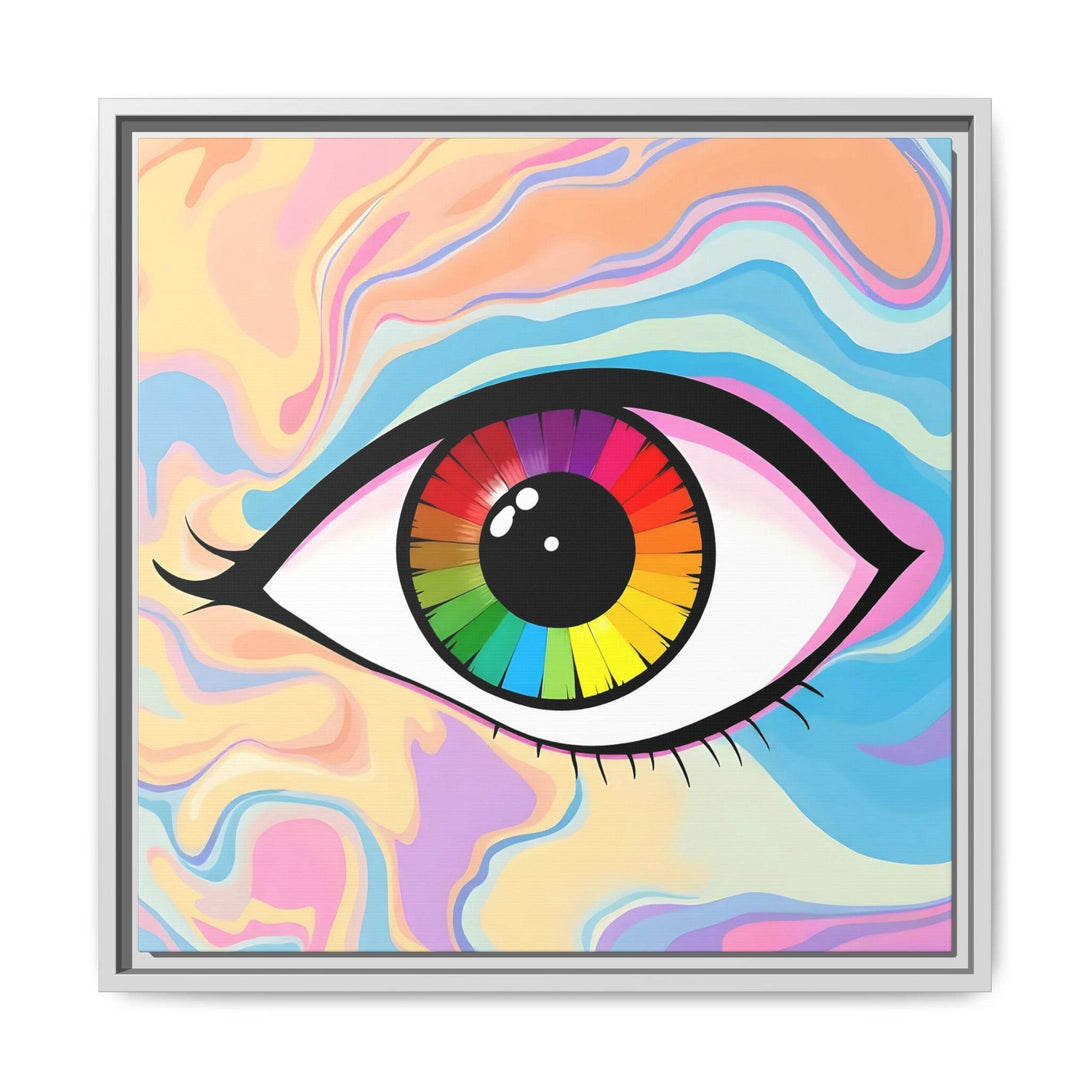 PsEyeFlow #1 – Prism Vision on Colour Framed Matte Canvas - Highdellic