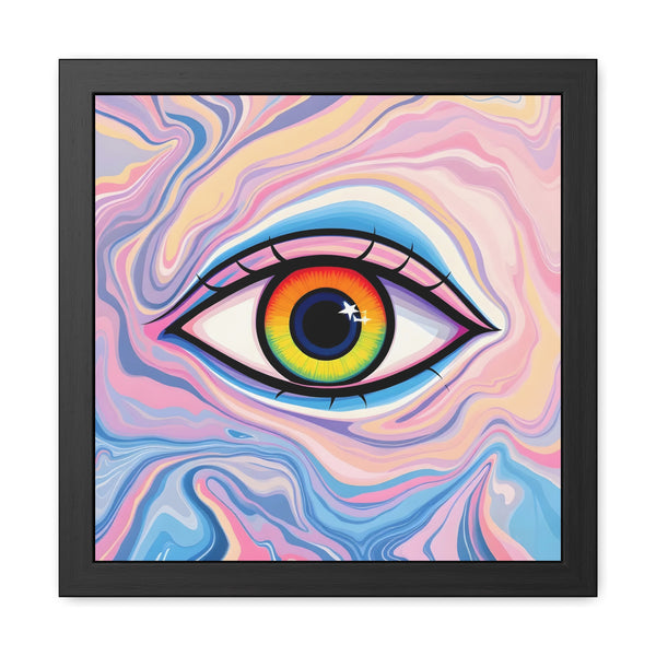 PsEyeFlow #09 - Celestial Stare (Framed Poster)