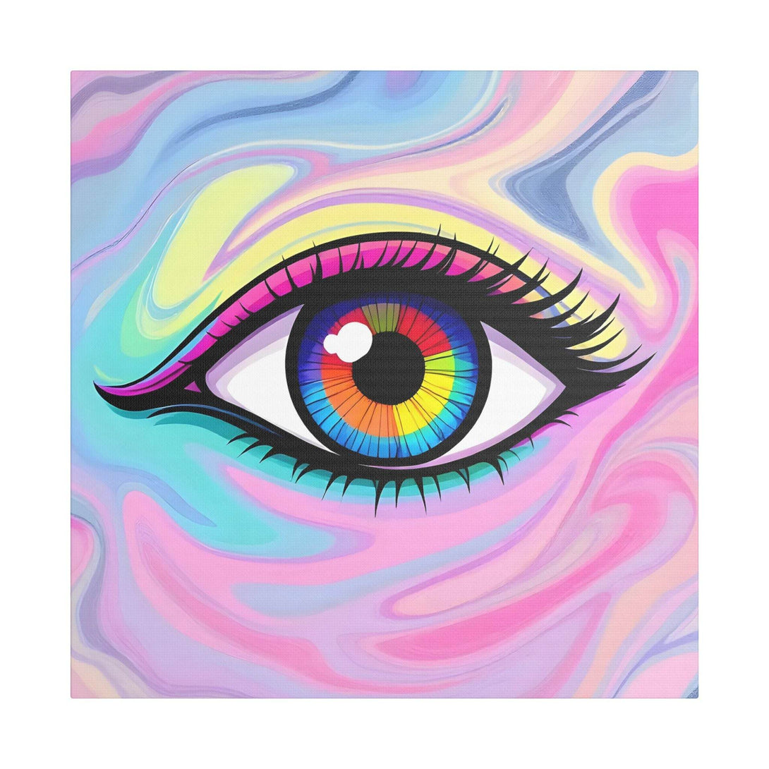 PsEyeFlow #8 - Radiant Vision. (Satin Canvas, Stretched) - Highdellic