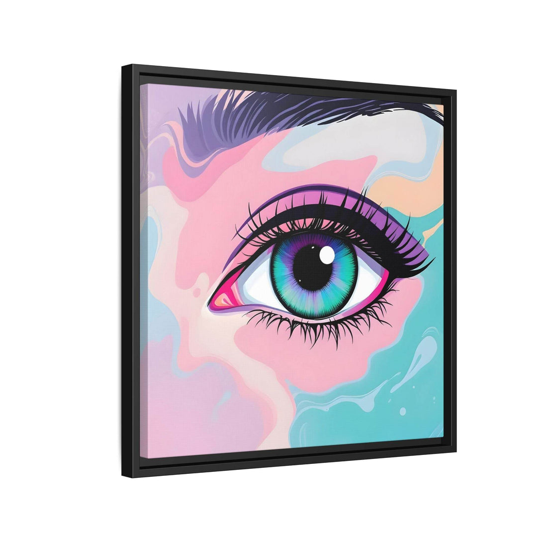 PsEyeFlow #2 – Lucid Gaze. ( Colorful Framed Matte Canvas Decor ) - Highdellic