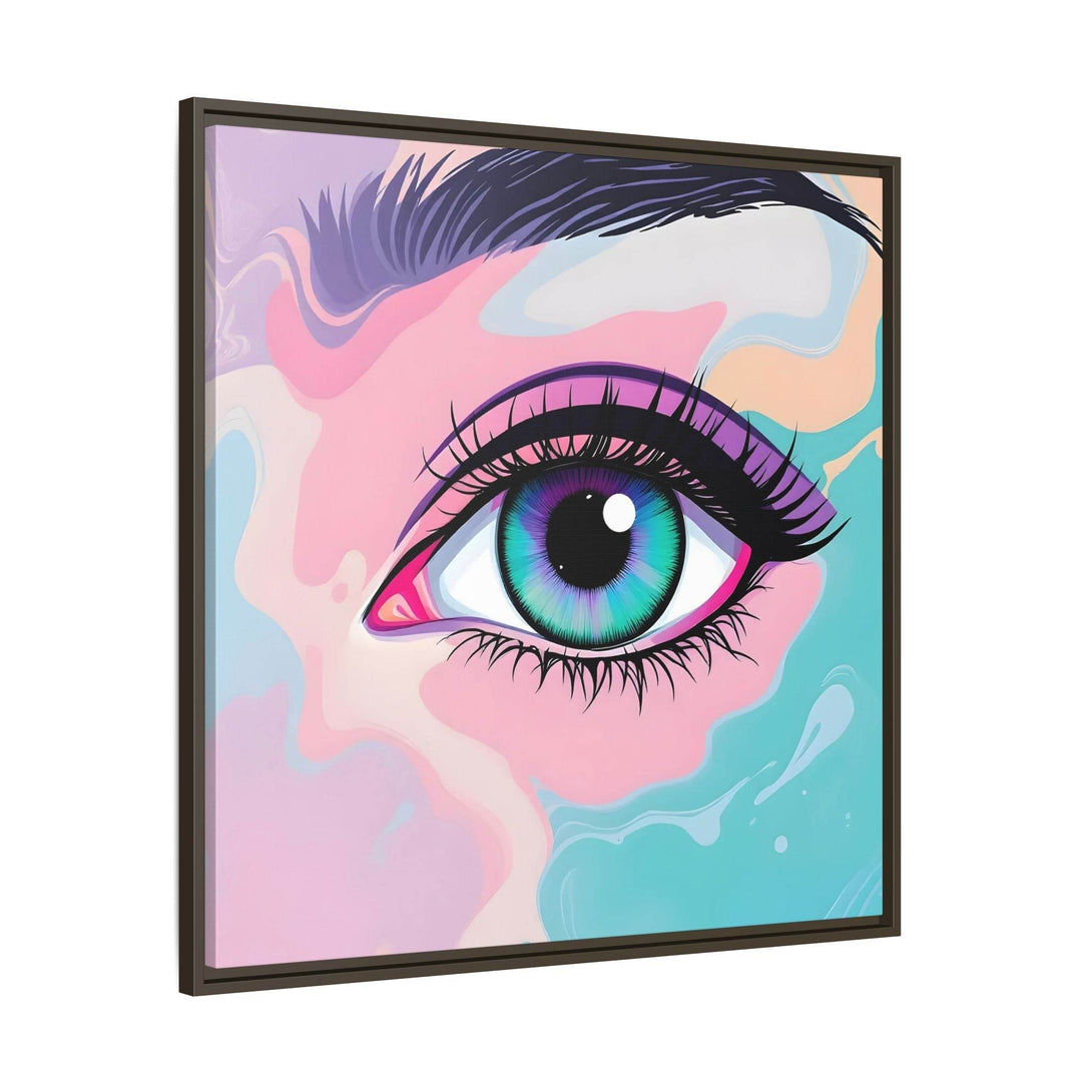 PsEyeFlow #2 – Lucid Gaze. ( Colorful Framed Matte Canvas Decor ) - Highdellic