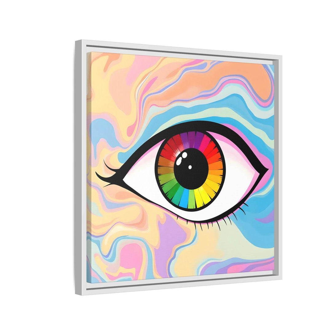 PsEyeFlow #1 – Prism Vision. (Matte Canvas, Framed, Multi-color) - Highdellic