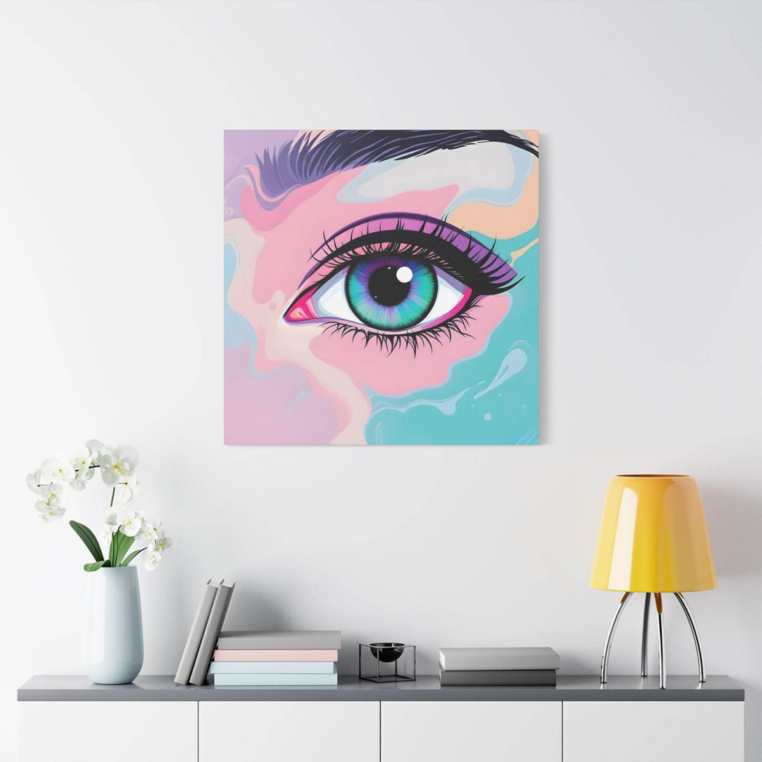 PsEyeFlow #2 – Lucid Gaze. (Satin Canvas, Stretched) - Highdellic