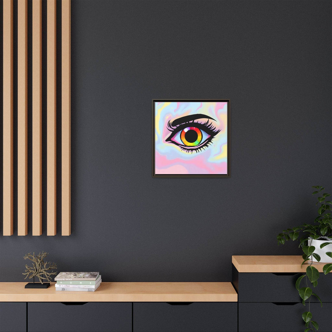 PsEyeFlow #35 - Spectrum Sentinel on Framed Matte Canvas (multi colour) - Highdellic