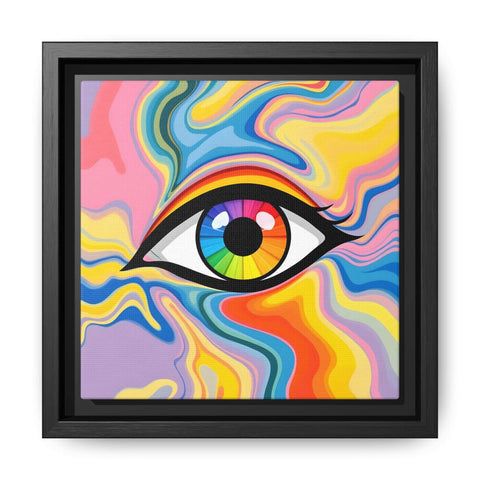 PsEyeFlow #27 - Spectrum Drift. (Matte Canvas, Framed (Multi-color)) - Highdellic