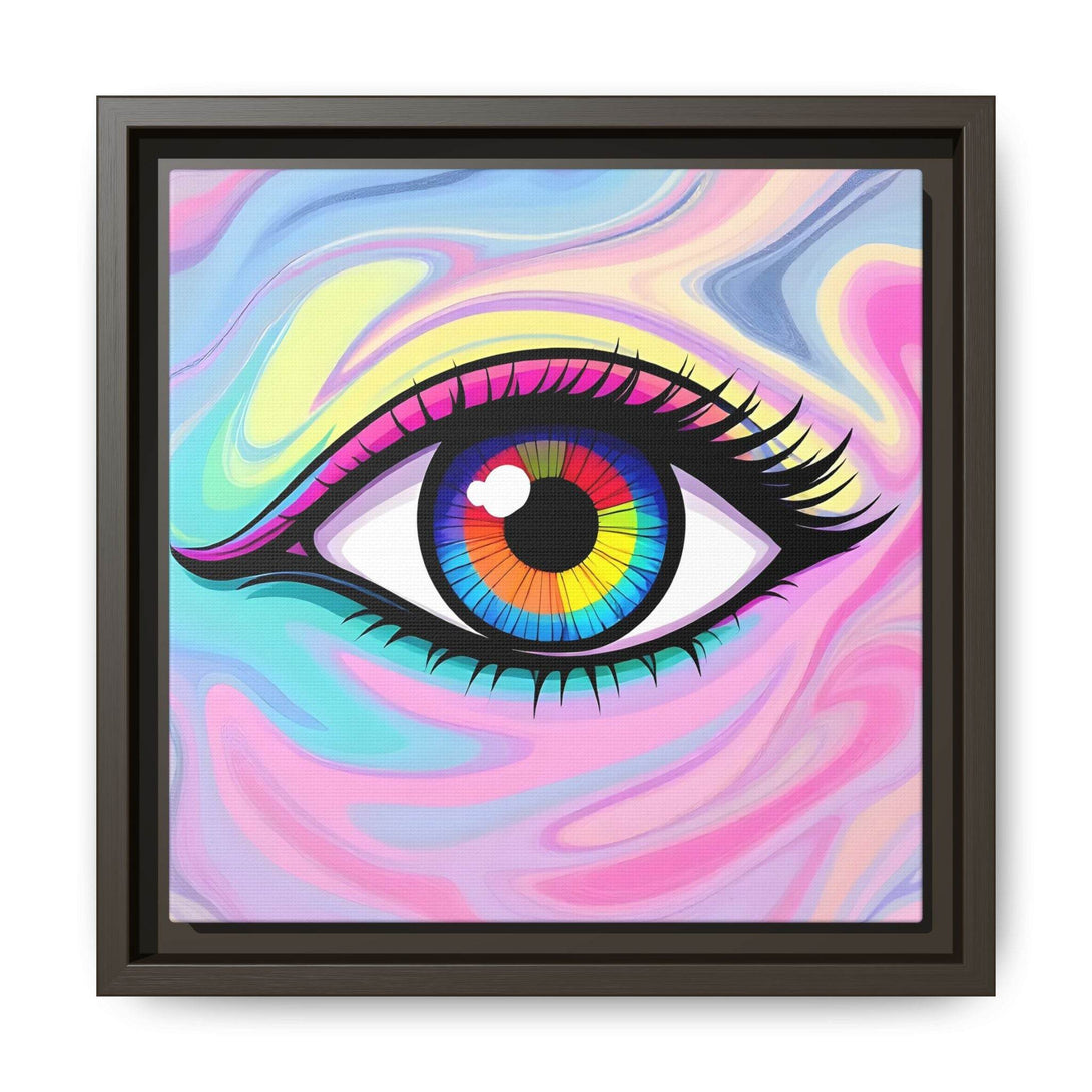 PsEyeFlow #8 - Radiant Vision. ( Colourful Framed Matte Canvas Decor ) - Highdellic