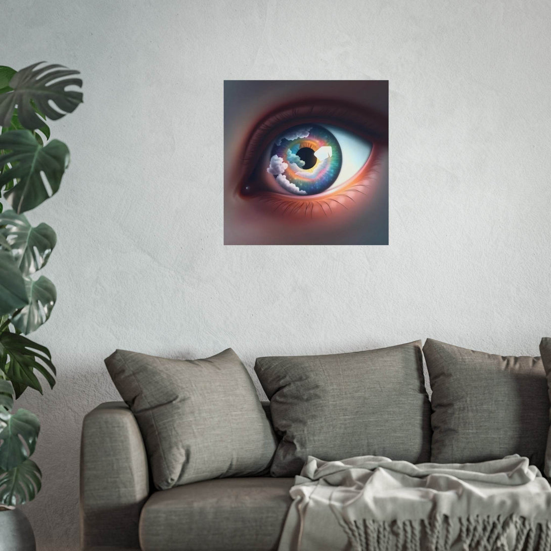 PsEyeDream #2 - Celestial Vision on Square Fine Art Poster - Highdellic