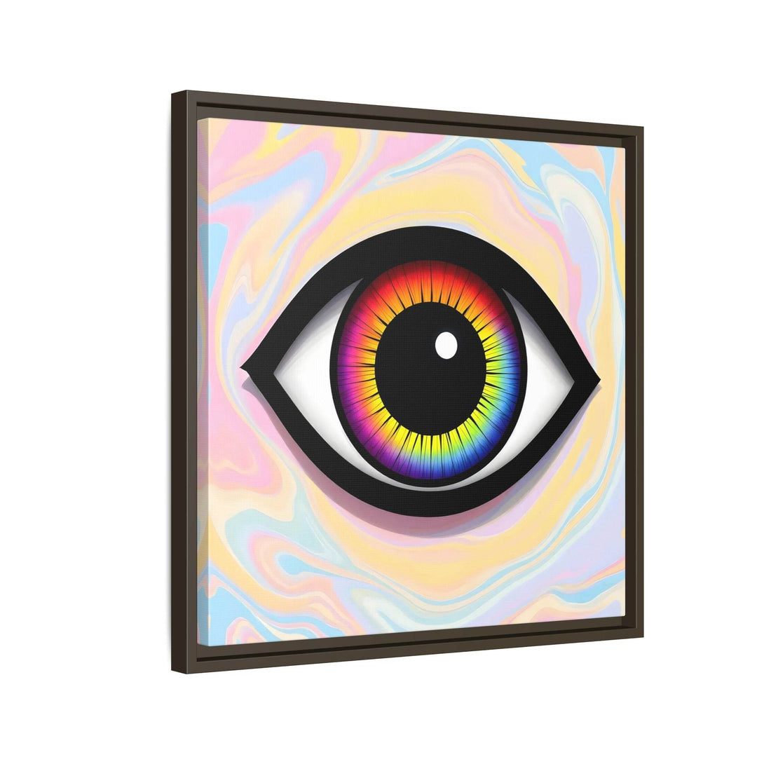 PsEyeFlow #25 - Chromatic Horizon. (Matte Canvas, Framed (Multi-color)) - Highdellic