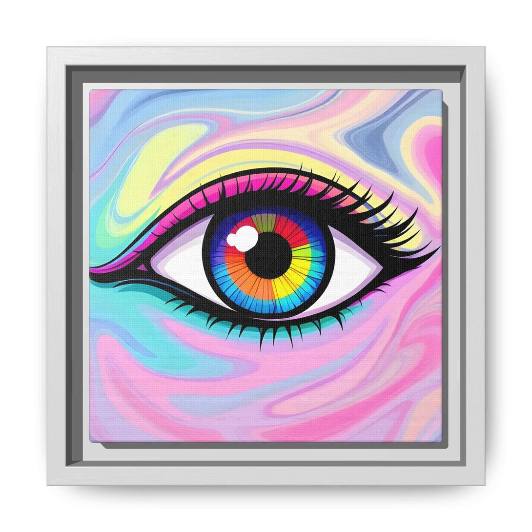 PsEyeFlow #8 - Radiant Vision. ( Colourful Framed Matte Canvas Decor ) - Highdellic