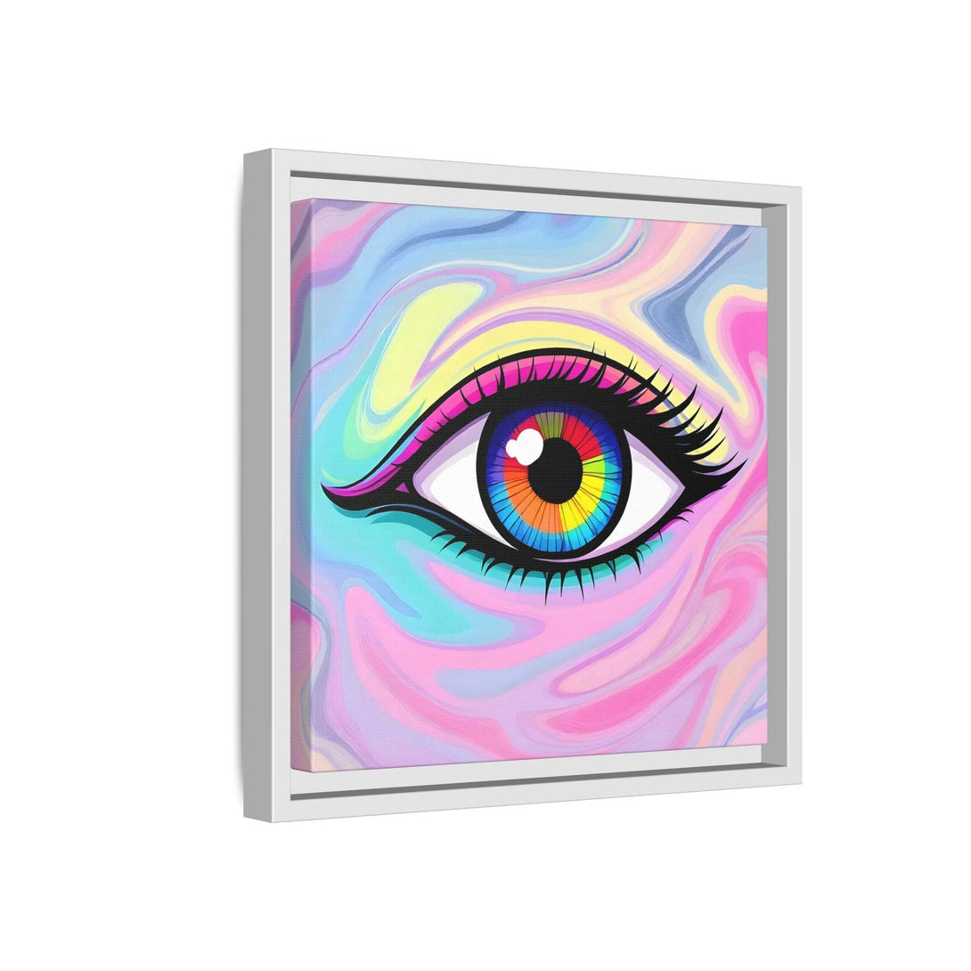 PsEyeFlow #8 - Radiant Vision. ( Colourful Framed Matte Canvas Decor ) - Highdellic