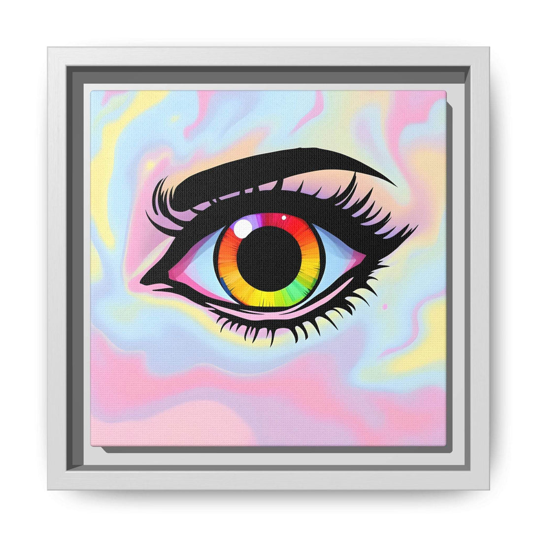 PsEyeFlow #35 - Spectrum Sentinel on Framed Matte Canvas (multi colour) - Highdellic