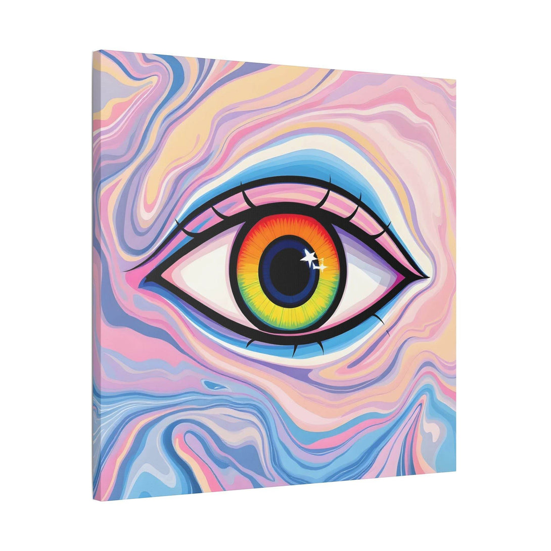 PsEyeFlow #9 - Celestial Stare. (Satin Canvas, Stretched) - Highdellic