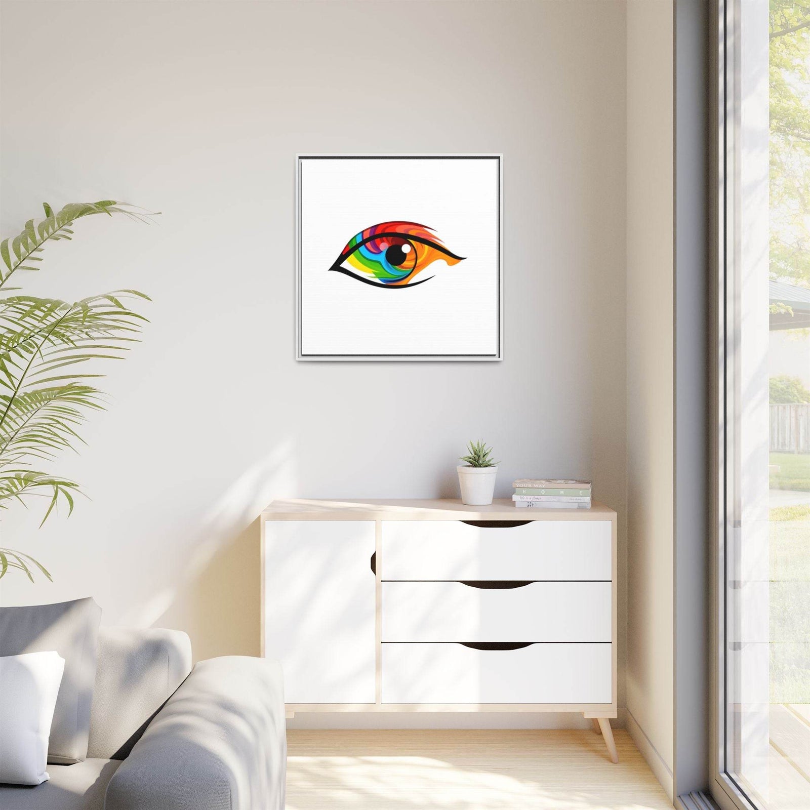 PsEyeGo 2 – Prism Gaze Vision on Framed Matte Canvas (Multi-color) - Highdellic