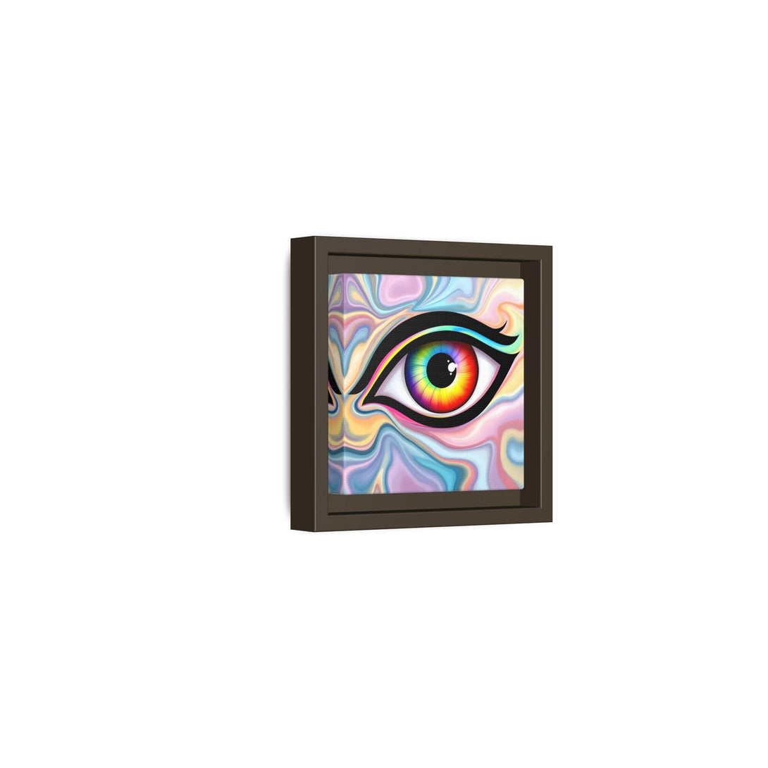 PsEyeFlow #24 - Prism Reflection (Square Matte Canvas, Framed (Multi-color)) - Highdellic