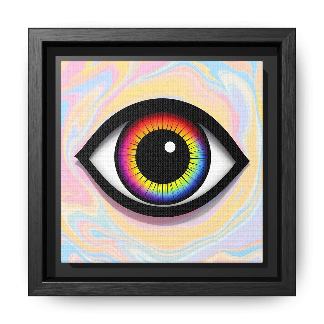 PsEyeFlow #25 - Chromatic Horizon. (Matte Canvas, Framed (Multi-color)) - Highdellic