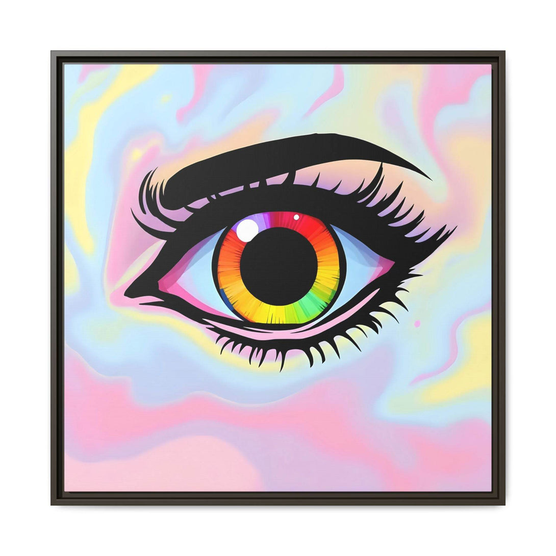 PsEyeFlow #35 - Spectrum Sentinel on Framed Matte Canvas (multi colour) - Highdellic