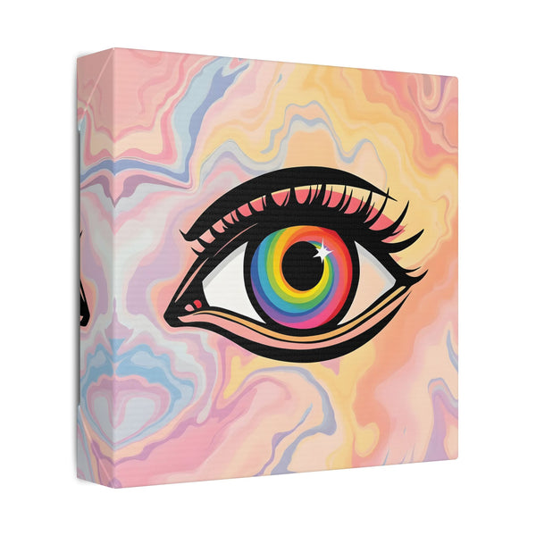 PsEyeFlow #14 - Radiant Spiral (Classic Stretched Canvas)