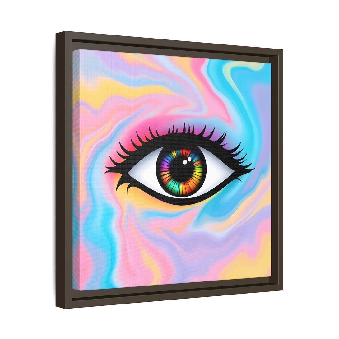 PsEyeFlow #32 - Prism Mirage on Framed Matte Canvas (multi colour) - Highdellic