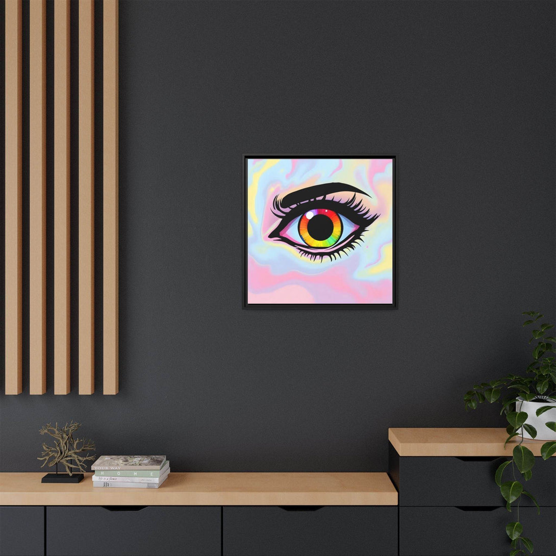 PsEyeFlow #35 - Spectrum Sentinel on Framed Matte Canvas (multi colour) - Highdellic