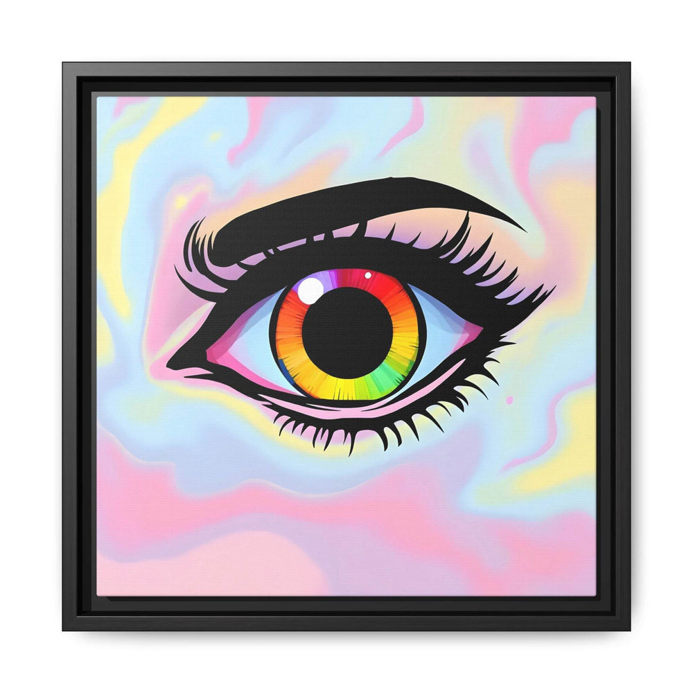 PsEyeFlow #35 - Spectrum Sentinel on Framed Matte Canvas (multi colour) - Highdellic