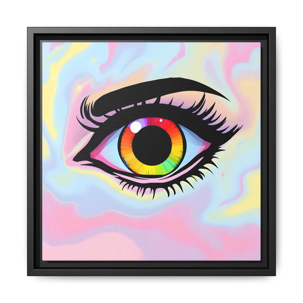 PsEyeFlow #35 - Spectrum Sentinel on Framed Matte Canvas (multi colour) - Highdellic