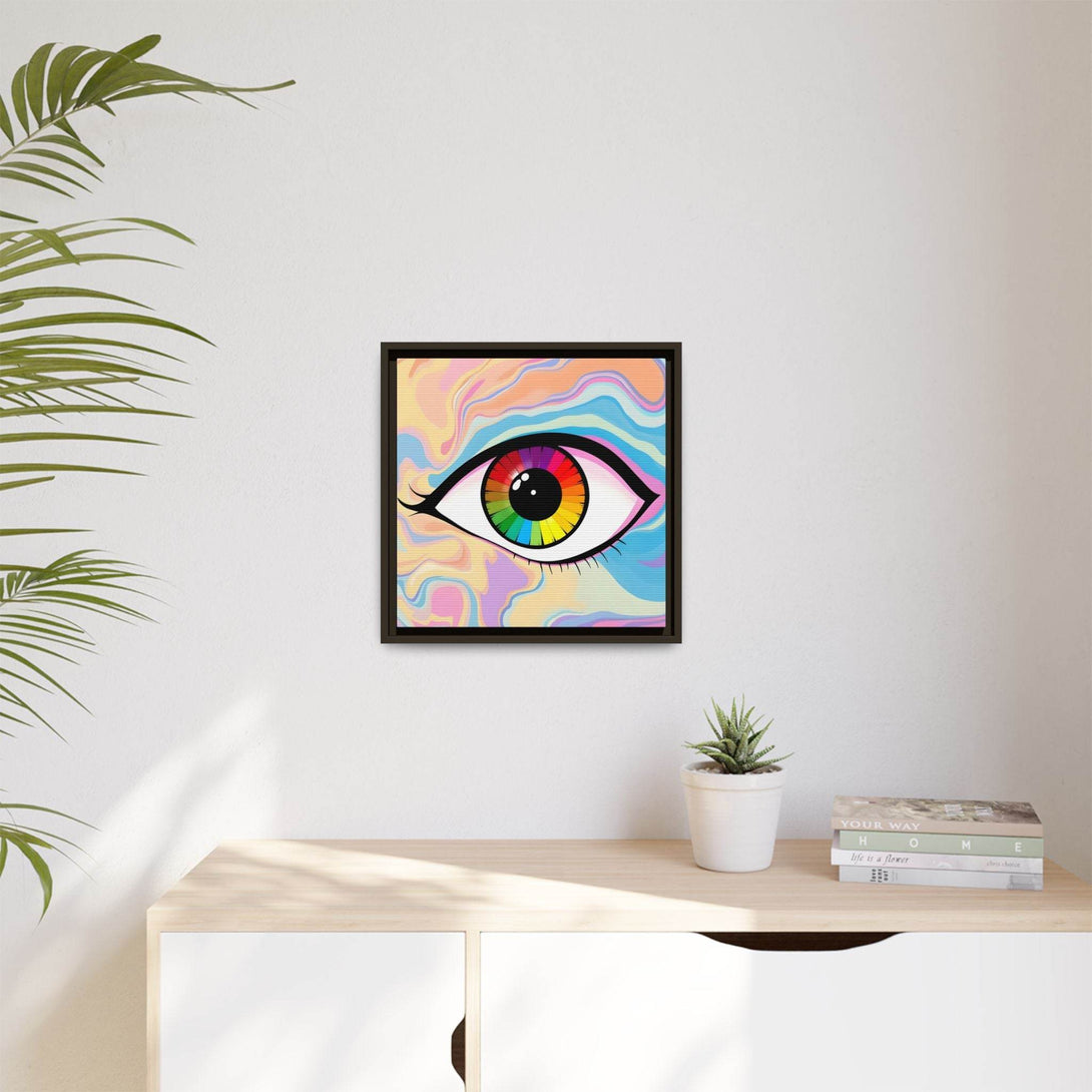 PsEyeFlow #1 – Prism Vision. (Matte Canvas, Framed, Multi-color) - Highdellic