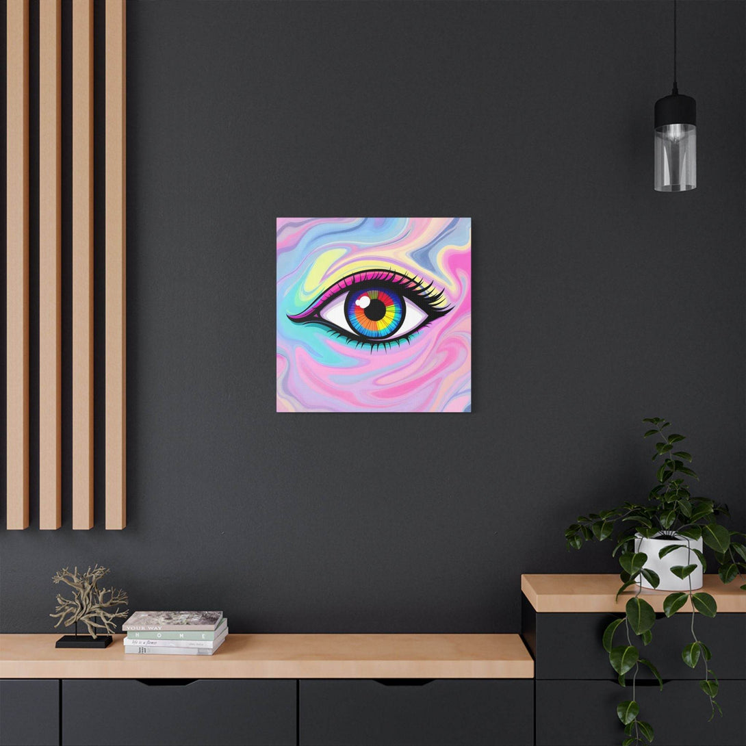 PsEyeFlow #8 - Radiant Vision. (Satin Canvas, Stretched) - Highdellic