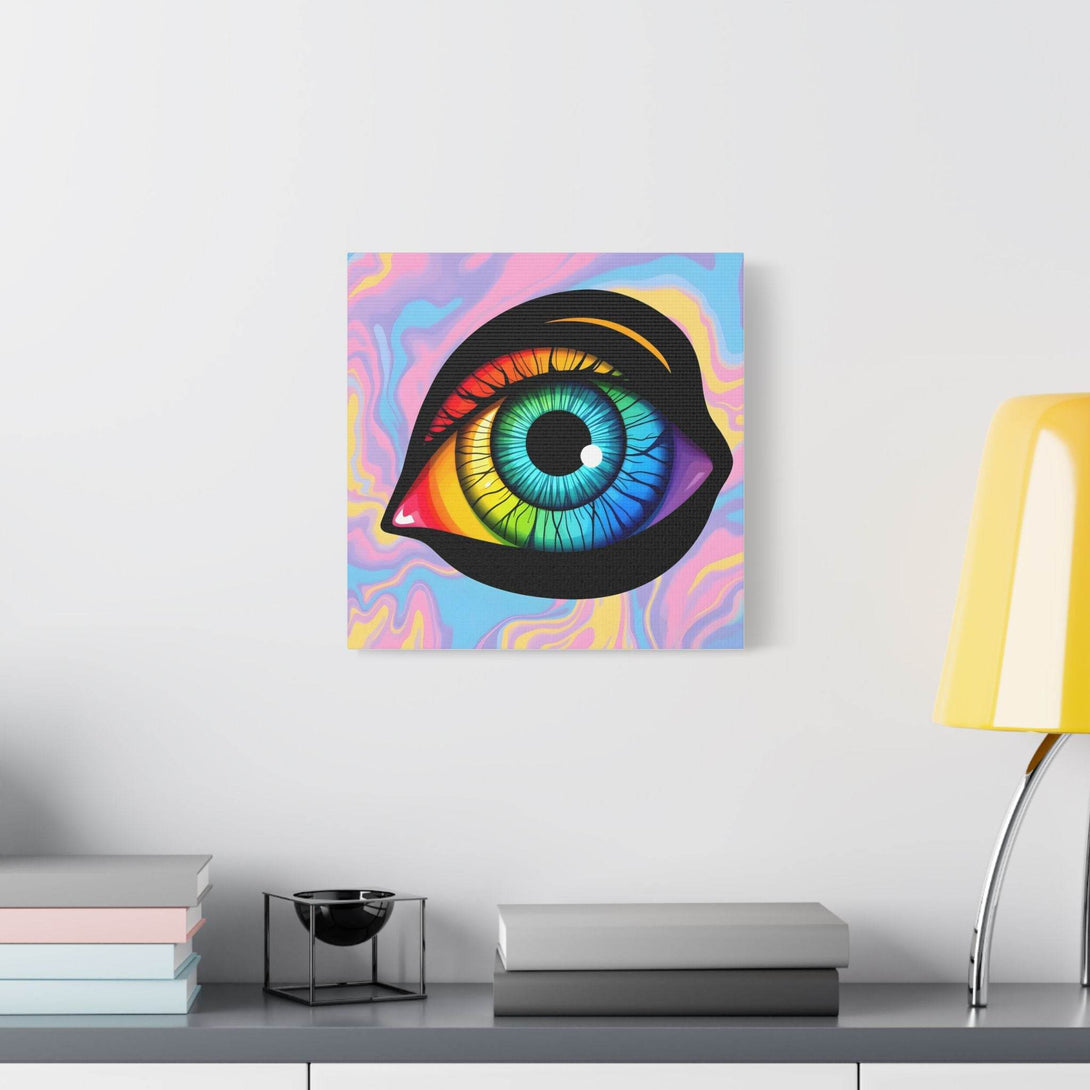 PsEyeFlow 4 - Chromatic Vision. (Satin Canvas, Stretched) - Highdellic
