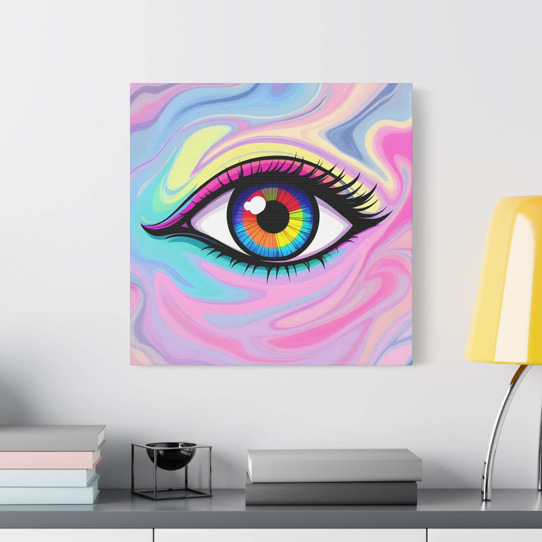 PsEyeFlow #8 - Radiant Vision. (Satin Canvas, Stretched) - Highdellic