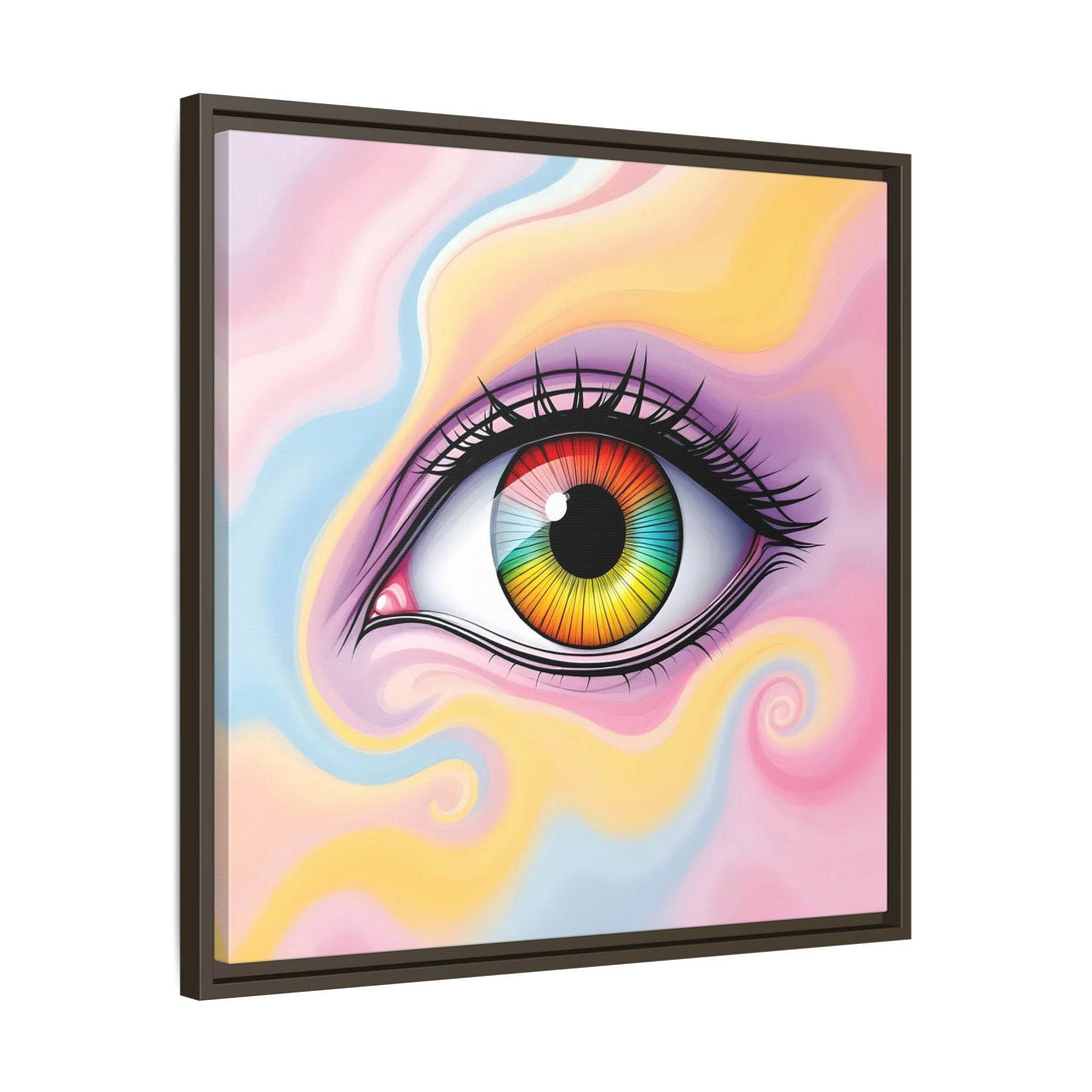 PsEyeFlow #36 – The Whispering Spiral on Framed Matte Canvas - Highdellic