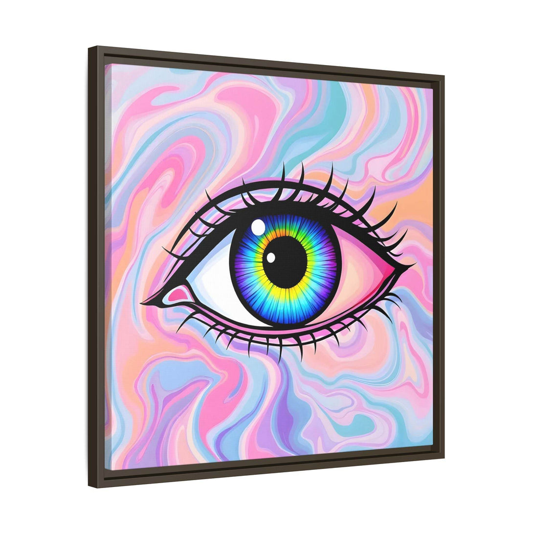 PsEyeFlow #3 – Vivid Mirage (Matte Canvas, Framed (Multi-color)) - Highdellic