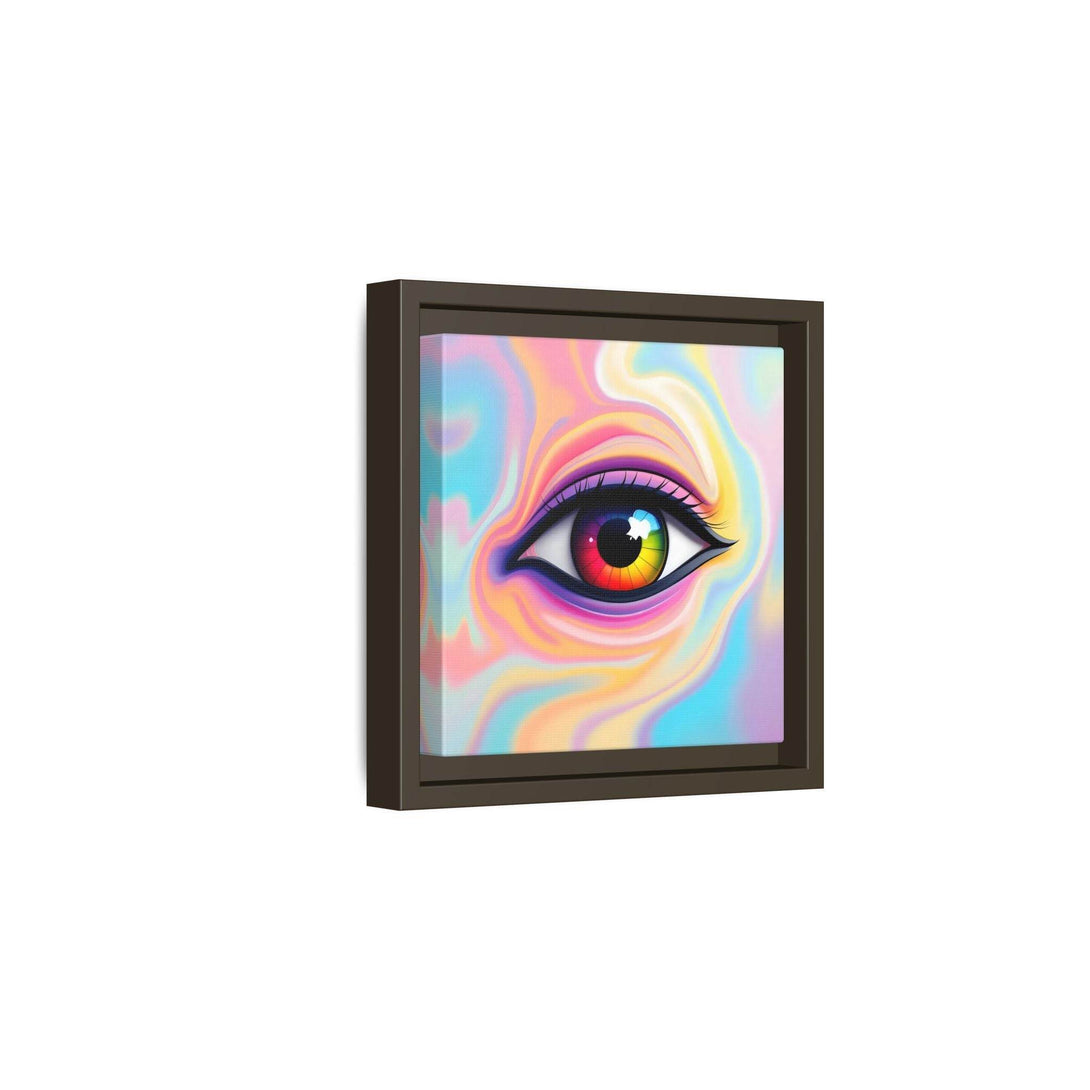 PsEyeFlow #34 – Veil of Visions on Framed Matte Canvas (multi colour) - Highdellic