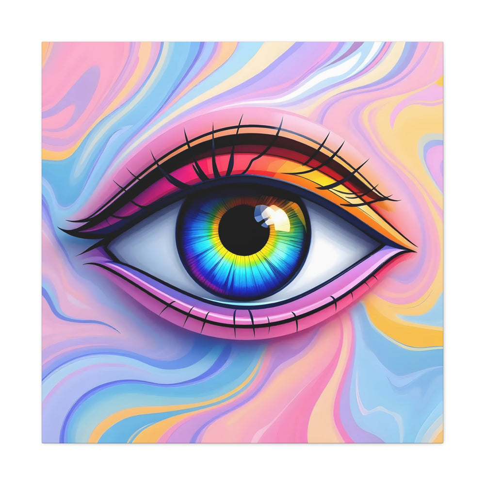 PsEyeFlow #13 - Luminous Gaze. (Matte Canvas, Stretched, 1.25")