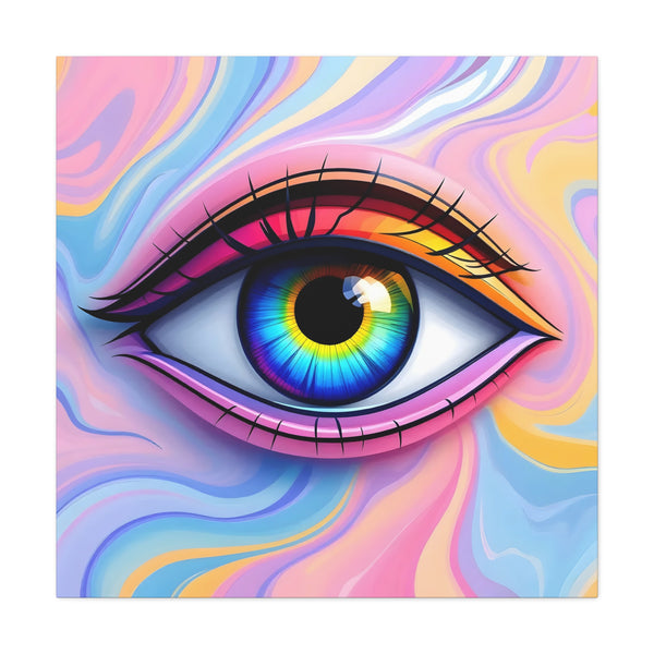 PsEyeFlow #13 - Luminous Gaze. (Matte Canvas, Stretched, 1.25")