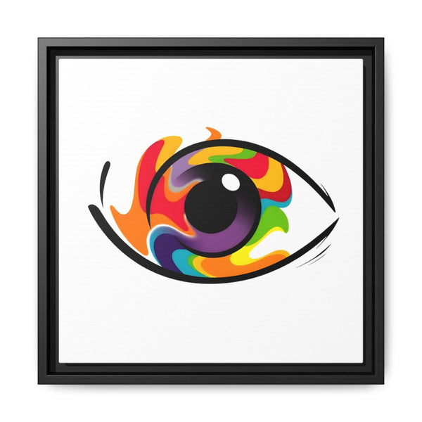 PsEyeGo 3 – Chromatic Flame on Framed Matte Canvas (Multi-color) - Highdellic