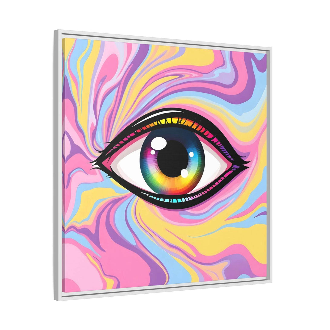 PsEyeFlow #29 - Spectrum Gaze.b (Matte Canvas, Framed (Multi-color)) - Highdellic