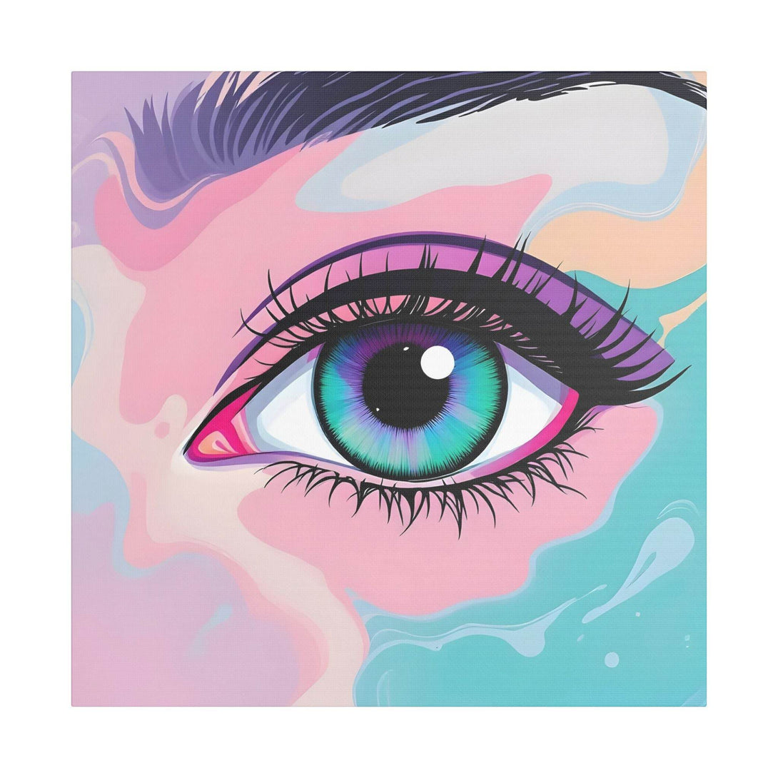 PsEyeFlow #2 – Lucid Gaze. (Satin Canvas, Stretched) - Highdellic