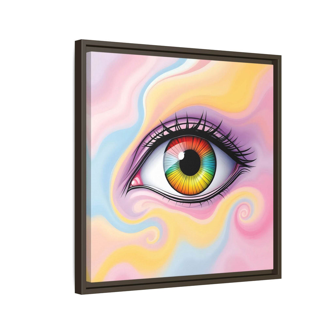 PsEyeFlow #36 – The Whispering Spiral on Framed Matte Canvas - Highdellic