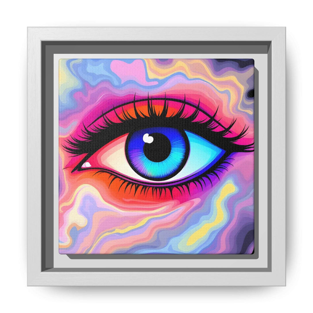 PsEyeFlow #23 - Nebula Gaze ( Colorful Framed Matte Canvas Decor ) - Highdellic