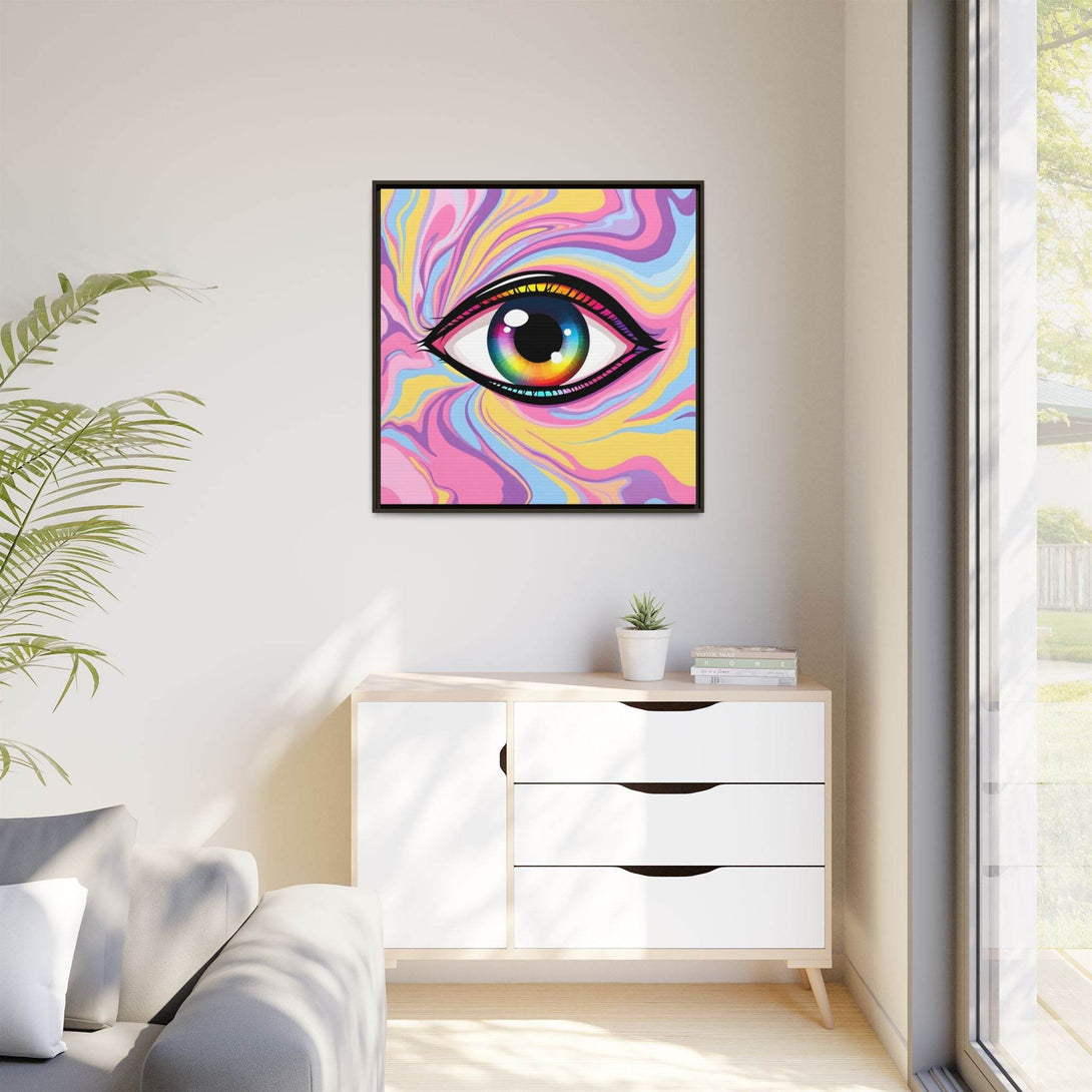PsEyeFlow #29 - Spectrum Gaze.b (Matte Canvas, Framed (Multi-color)) - Highdellic