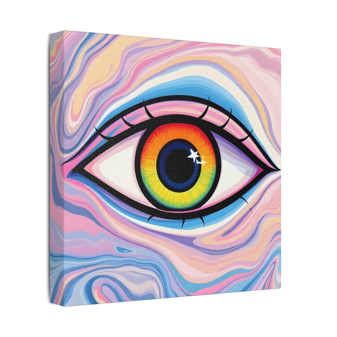 PsEyeFlow #9 - Celestial Stare. (Satin Canvas, Stretched) - Highdellic