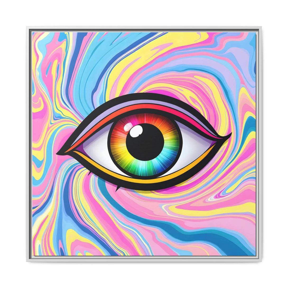 PsEyeFlow #31 - The Kaleidosoul on Framed Matte Canvas - Highdellic