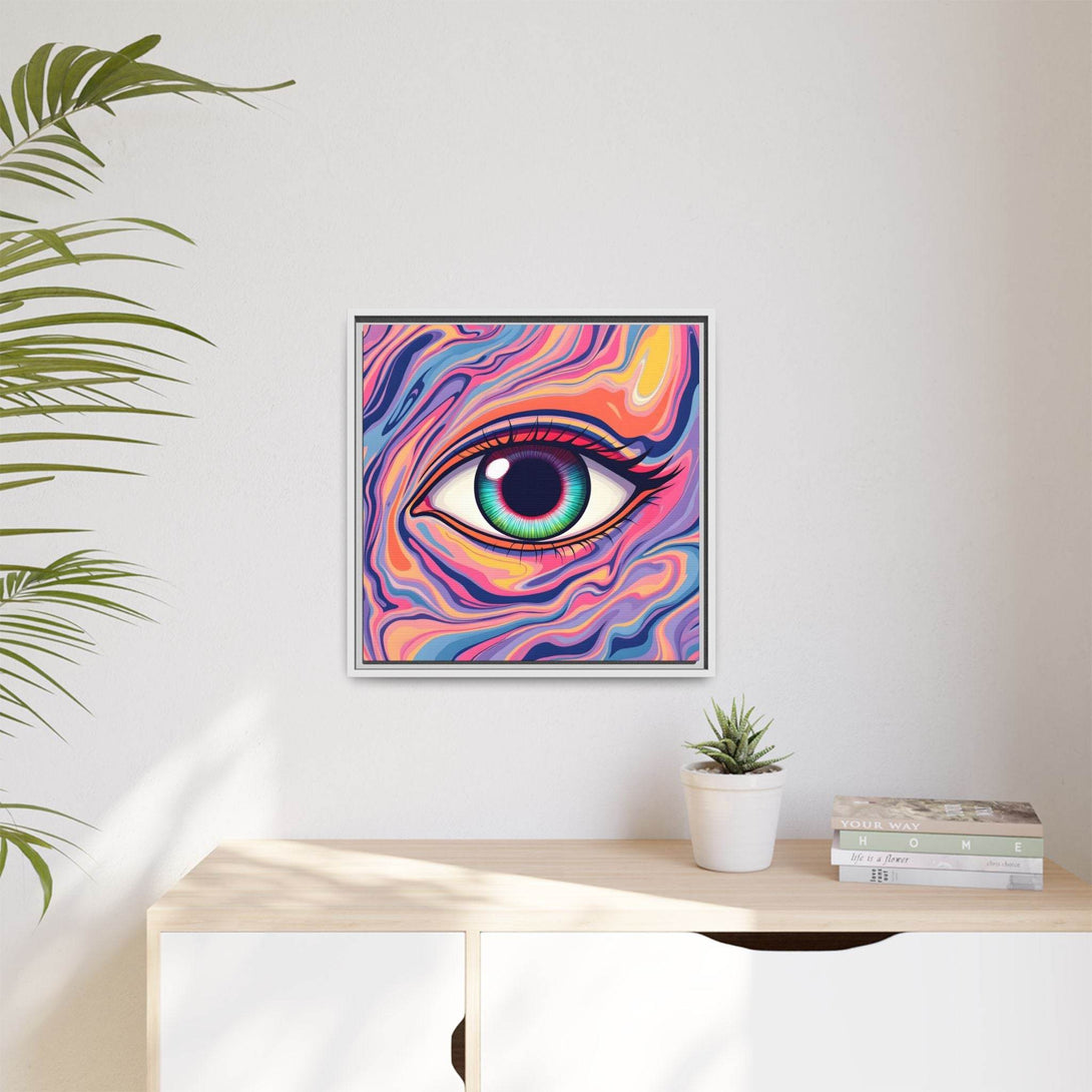 PsEyeFlow #26 - Vivid Echo - (Matte Canvas, Framed (Multi-color)) - Highdellic