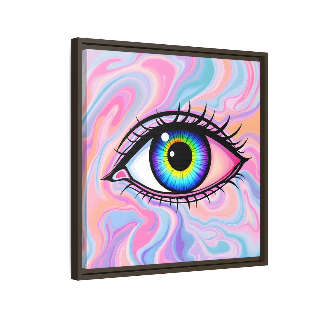 PsEyeFlow #3 – Vivid Mirage (Matte Canvas, Framed (Multi-color)) - Highdellic