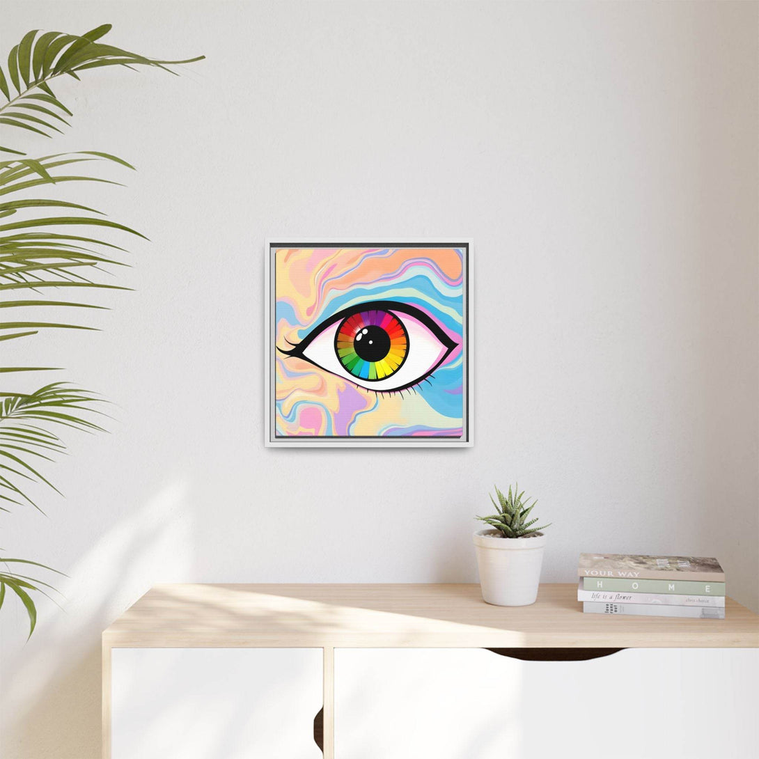 PsEyeFlow #1 – Prism Vision. (Matte Canvas, Framed, Multi-color) - Highdellic